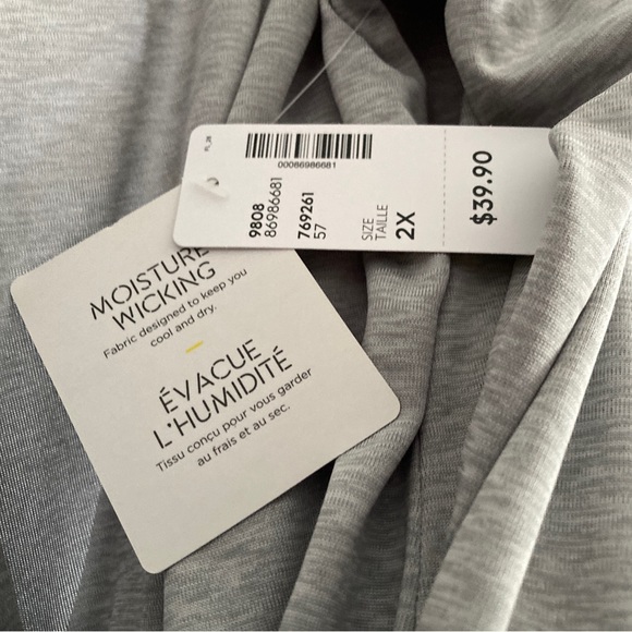 🔥NWT HYBA open back long sleeve moisture wicking top - Picture 4 of 4